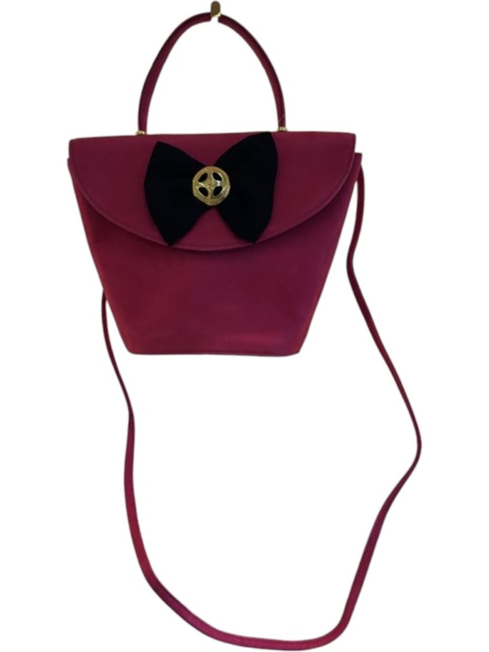 542143CR C1 Charles Jourdan Crossbody Bag Pink Suede Leather